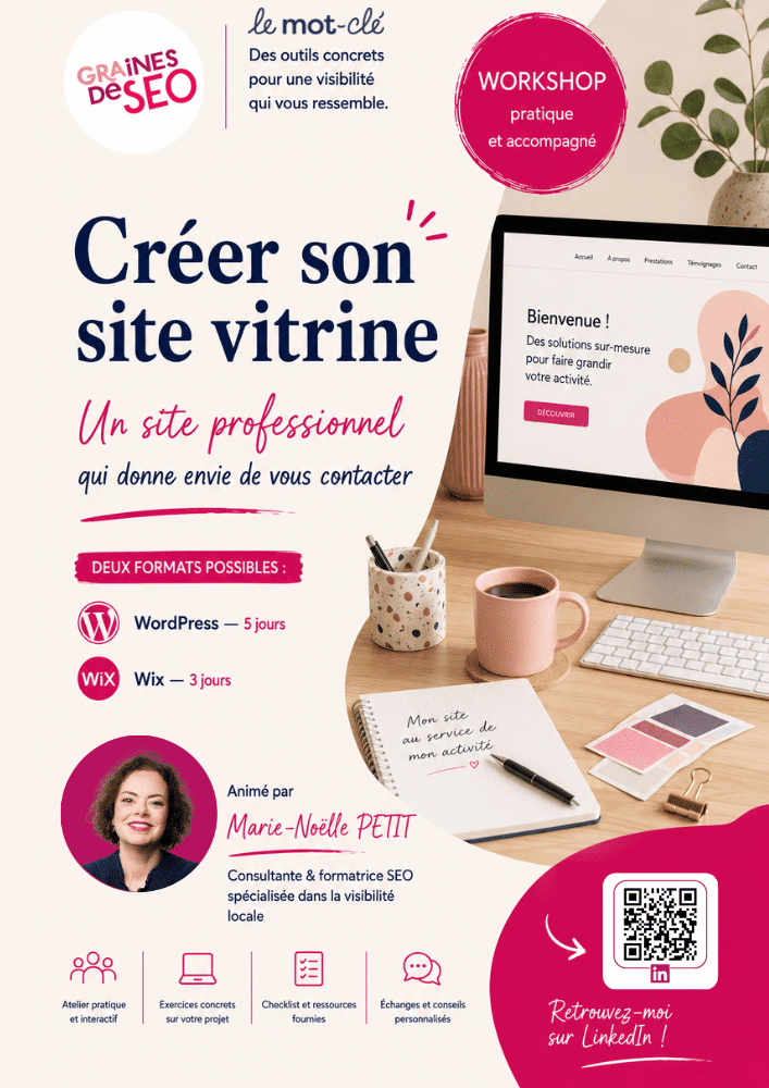 Atelier collectif Créer un site internet - En ligne ou en présentiel
